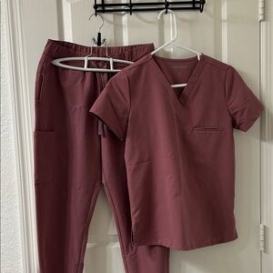 Mandala Women's Mauve Scrub Set